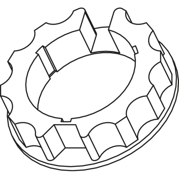 COURONNE FDC OGIVA 70mm BAT(3+2 POINTS)