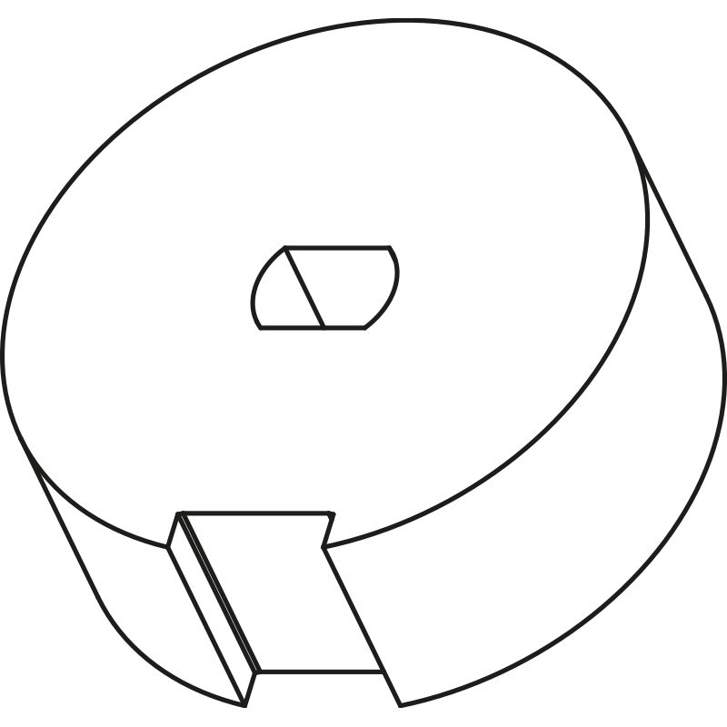 ADAPTATION P.TUBE ROND 70*1.5 mm