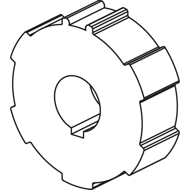 ADAPTATION P. ROND 100 * 3.5 (ALU)(ROLL)