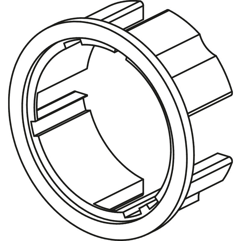 COURONNE FDC P.TUBE OCTOGONAL D: 57 mm