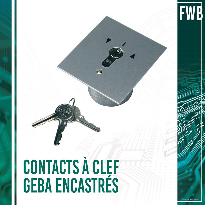 Contacts à clef GEBA encastrés (FWB)