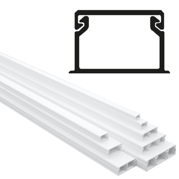 GOULOTTE 16X10 BLANC ** PRIX POUR 1 METRE**