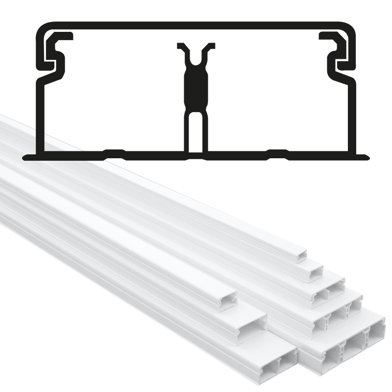 GOULOTTE 40X16 BLANC*** PRIX POUR 1 METRE**
