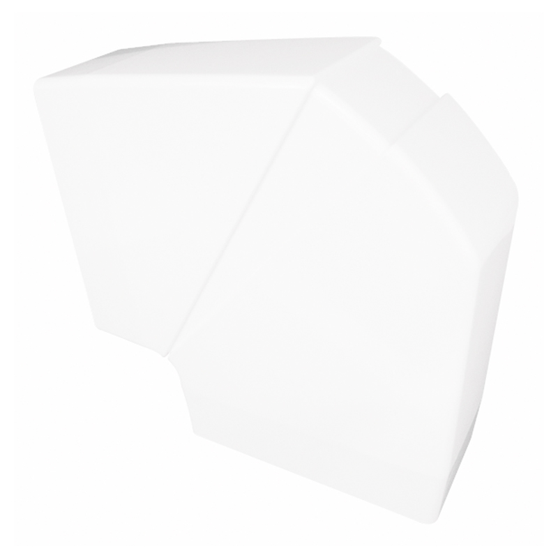 ANGLE PLAT POUR GOULOTTE 110X50 BLANC