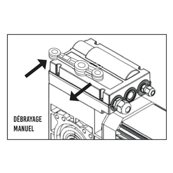 MOTEUR SD140 Nm DEB.CHAINE+ FDC MECANIQUE+CABLE 7M – Image 3