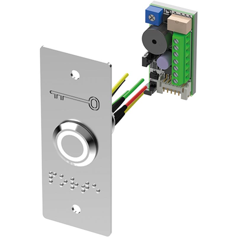 Bouton poussoir INOX 19 mm
