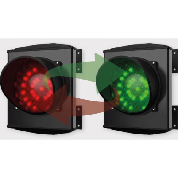 Feu avec lentille bicolore  rouge / vert230 V – Image 2