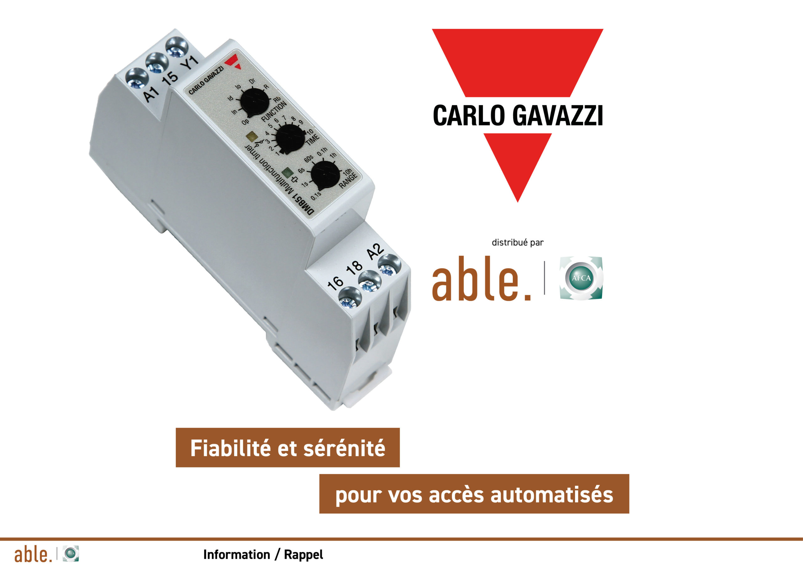able. | afca distributeur officiel de Carlo Gavazzi