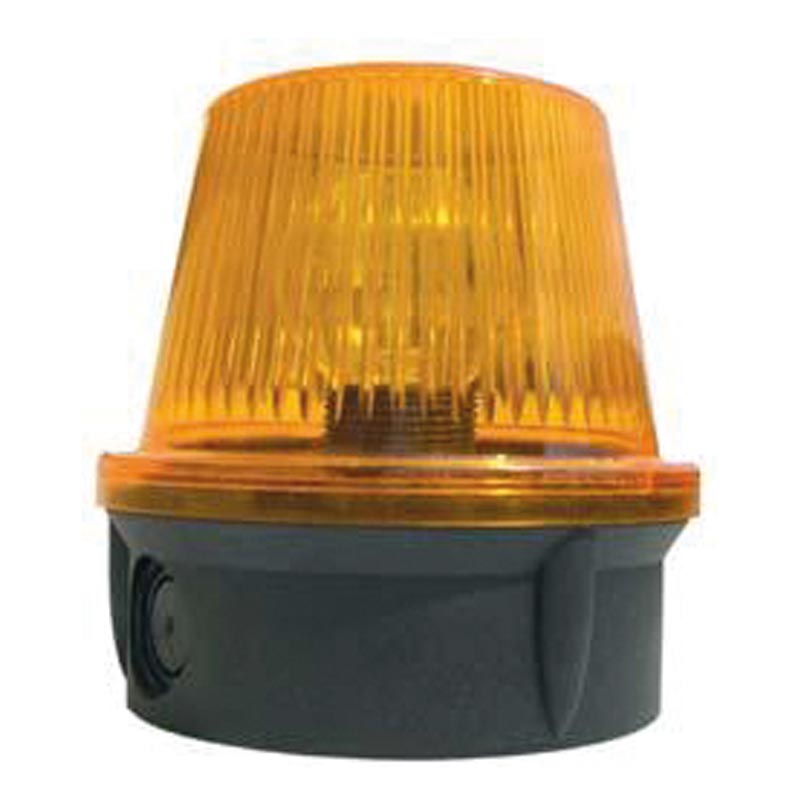 FEU ORANGE 24V CONIQUE Ø100 mm + AMPOULE