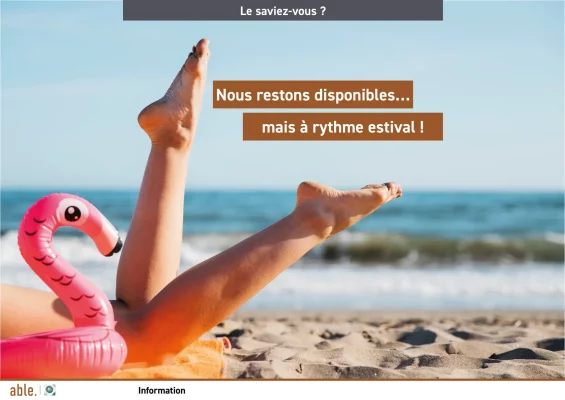 Aménagements congés août 2025 Aménagements congés août 2025