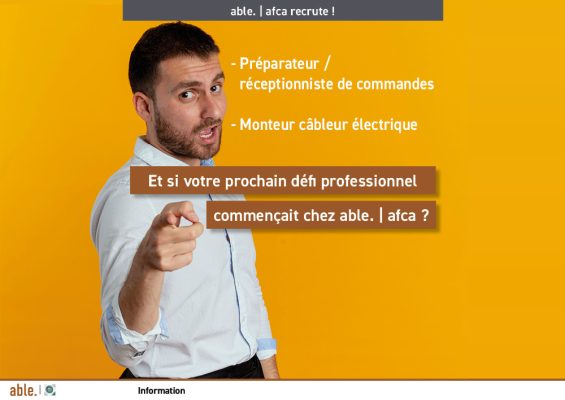able. | afca recrute !